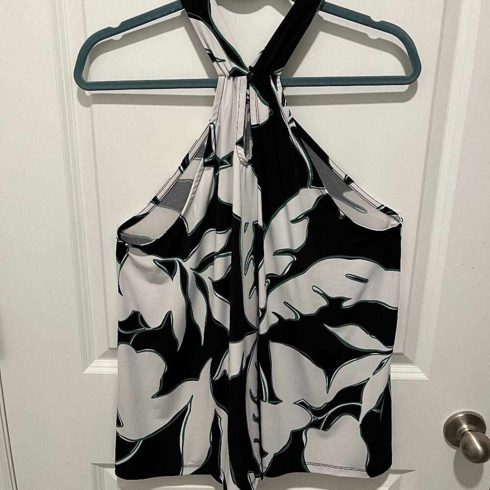 Lane Bryant Women's Top Sleeve Black & White Size 18-20